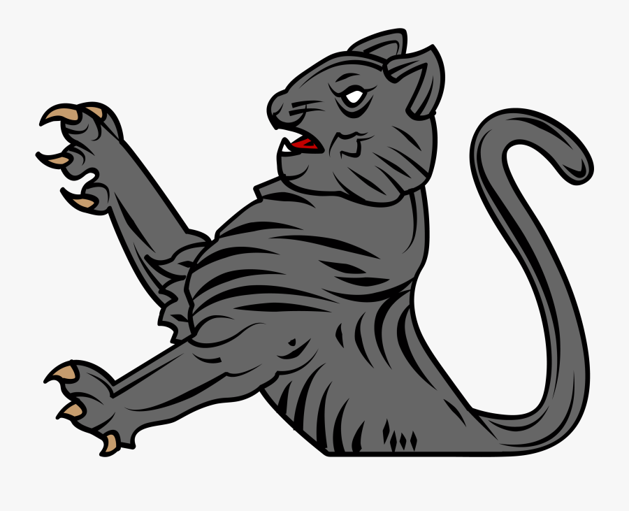 Cat - Bobcat Heraldry, Transparent Clipart