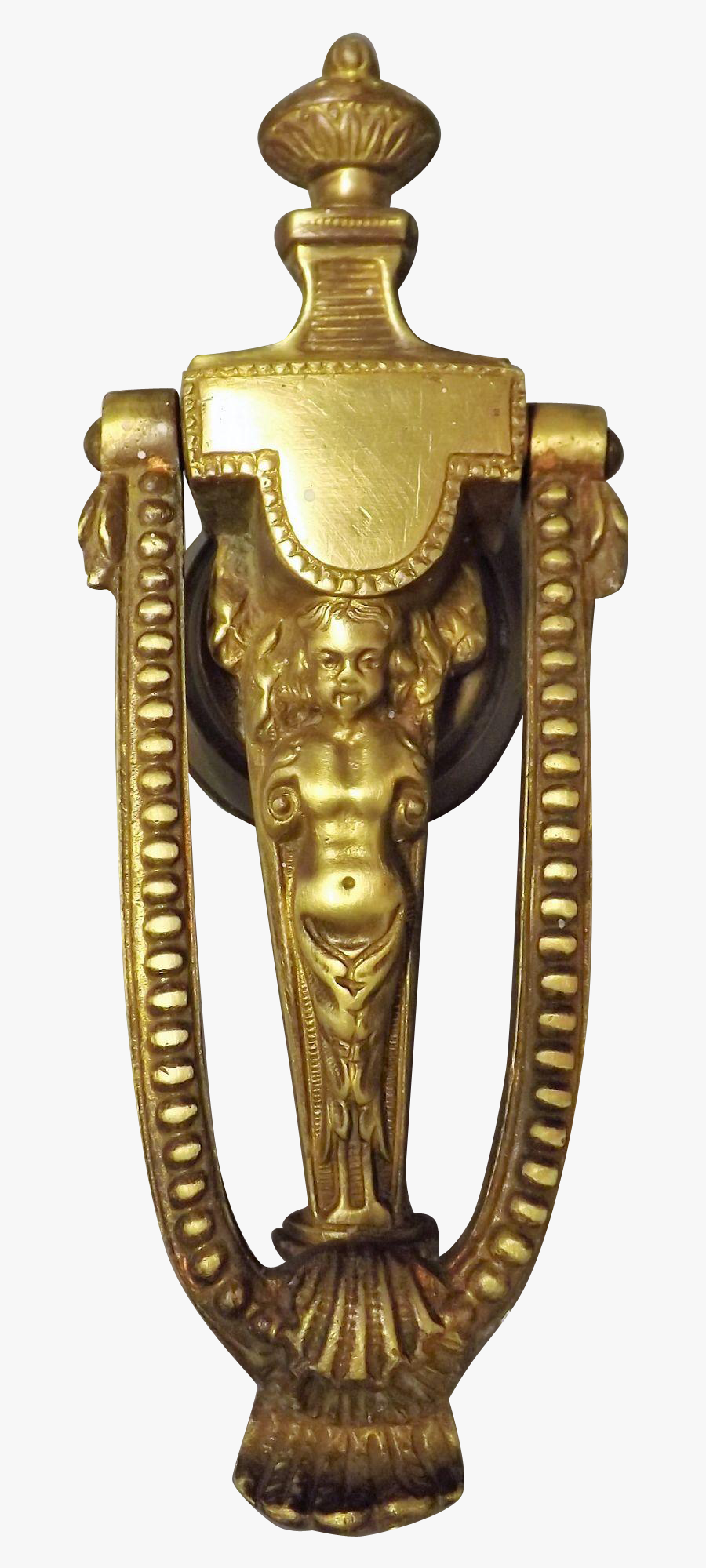 Clip Art Victorian Ships Prow Mermaid - Brass, Transparent Clipart