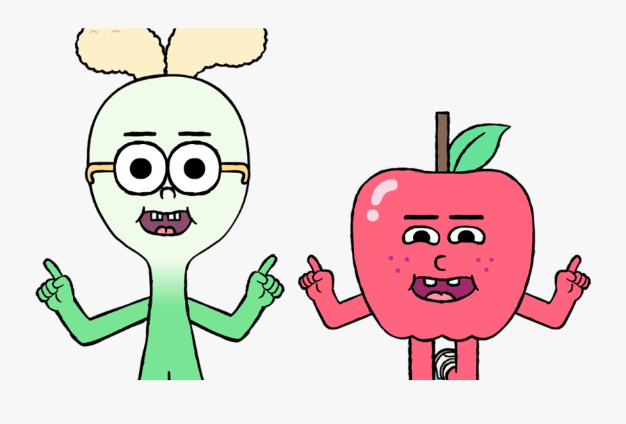 Transparent Apple Cartoon Png - Manzana Y Cebollin Png, Transparent Clipart