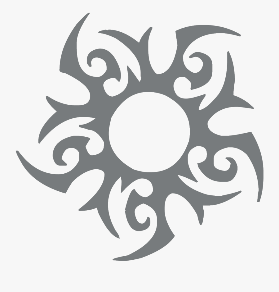 Download Tattoo Of A - Tribal Sun Tattoo Png, Transparent Clipart