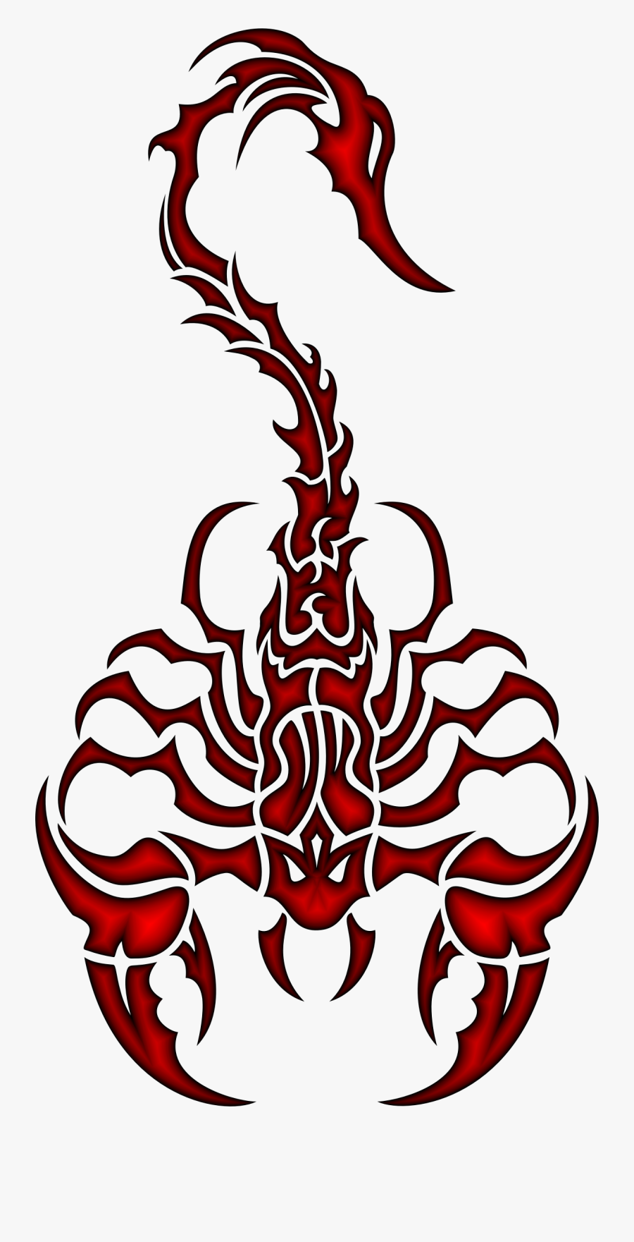 Transparent Tribal Design Png - Scorpio Symbol, Transparent Clipart