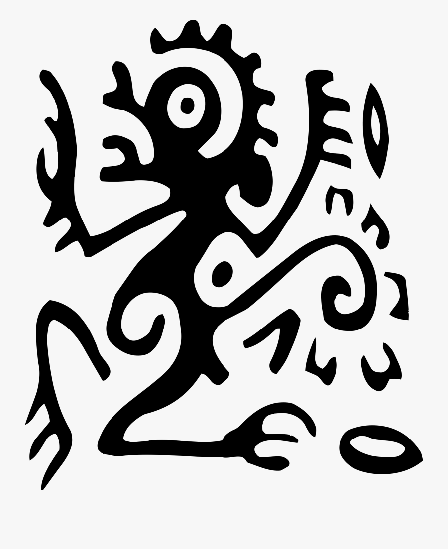 Clipart Sun Tribal - Tribal Hieroglyph, Transparent Clipart