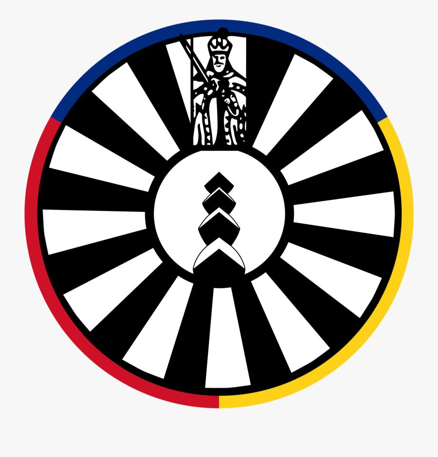 Round Romania National Pin - Winchester Castle, Transparent Clipart