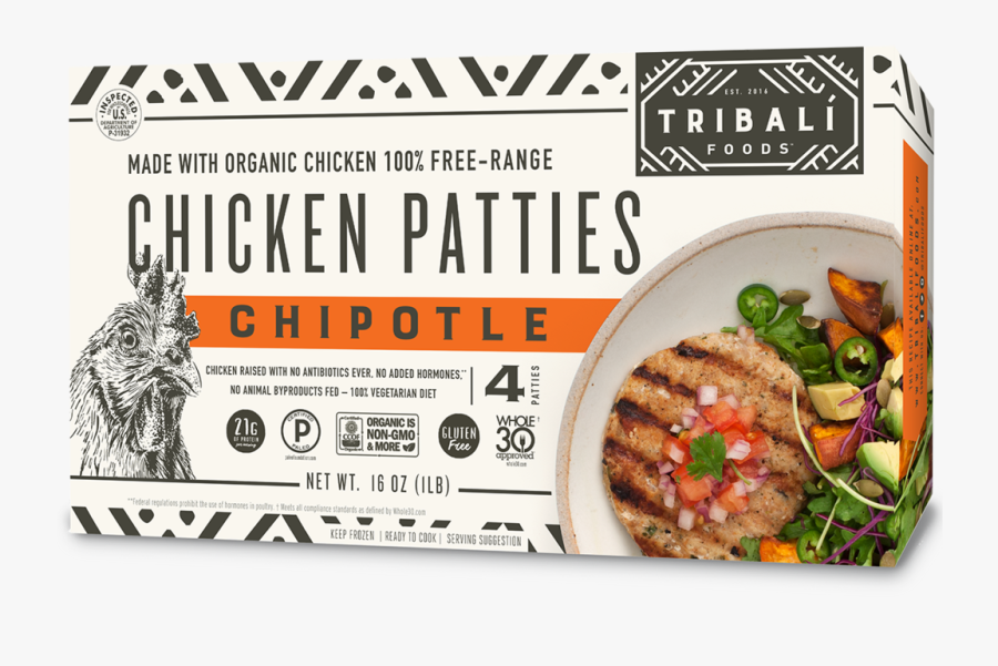 Tribali Chipotle Chicken Patties, Transparent Clipart