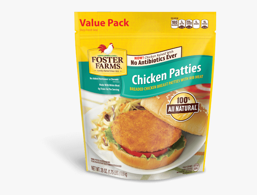 Chicken Patties - Foster Farms Chicken Patties, Transparent Clipart