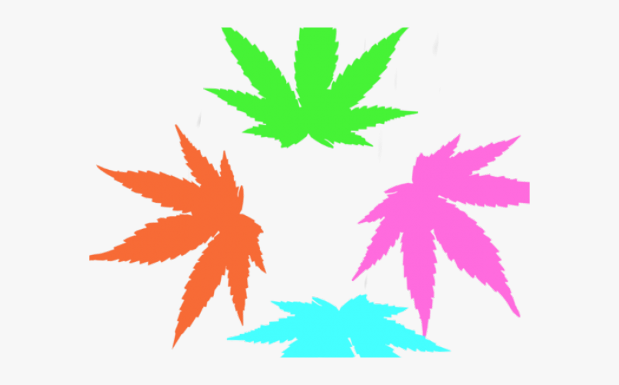 Weed Clipart Rainbow - Rainbow Weed Leaf Png, Transparent Clipart