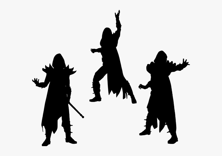 Sorcerer Silhouette, Transparent Clipart