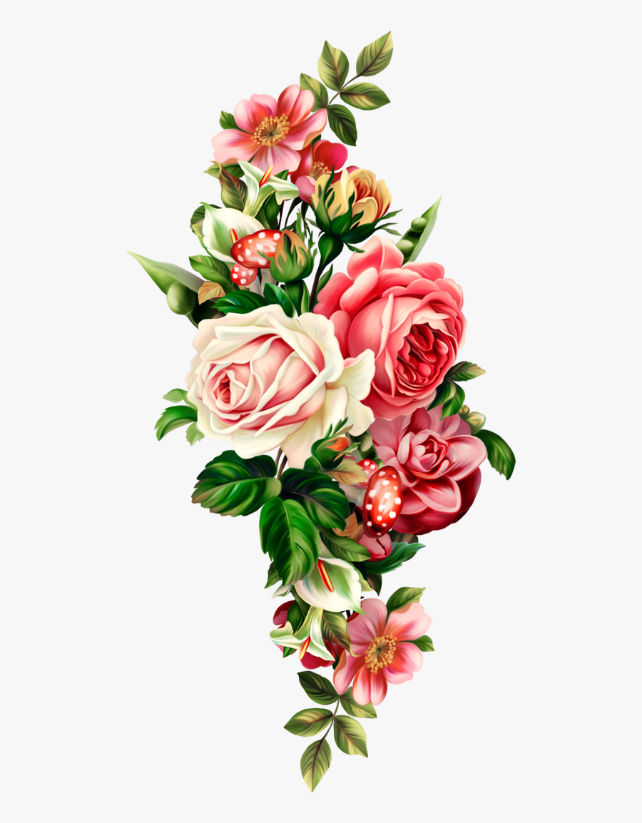 Old Rose Flower Png, Transparent Clipart