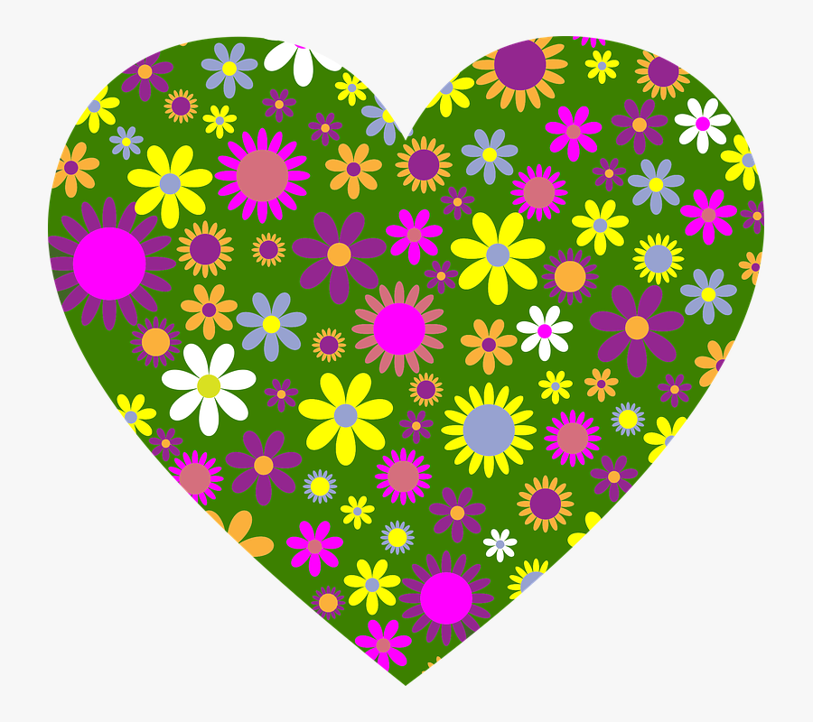 Retro, Floral, Flowers, Decorative, Ornamental, Art - Thumbs Up With Flowers, Transparent Clipart