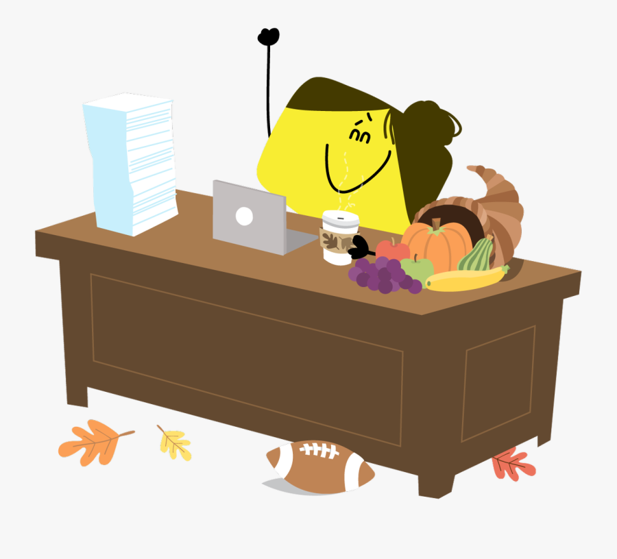 Clip Art Happy Desk - Alex Jellyvision, Transparent Clipart