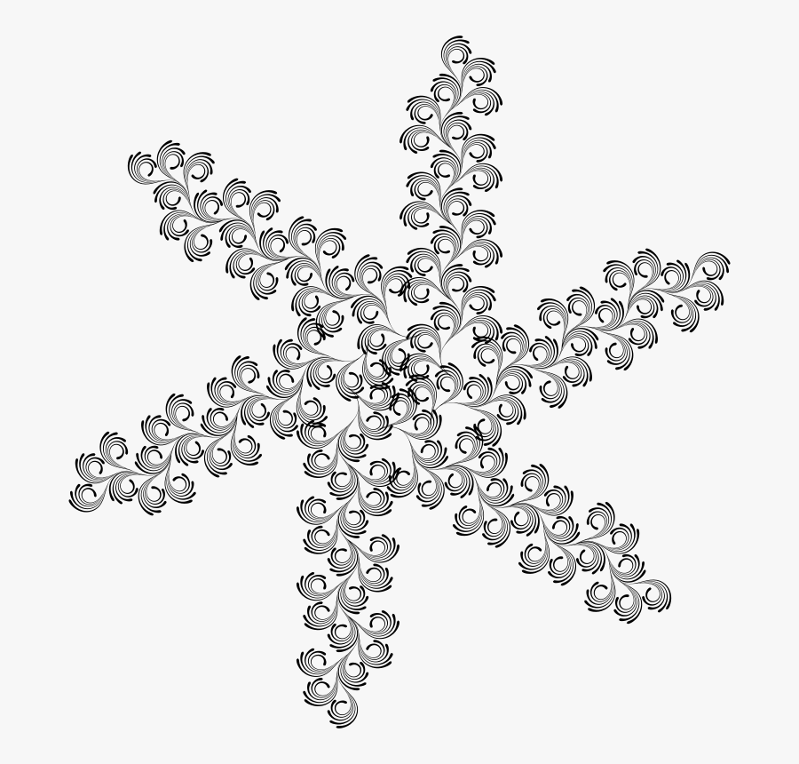 Flourishment - Line Art, Transparent Clipart