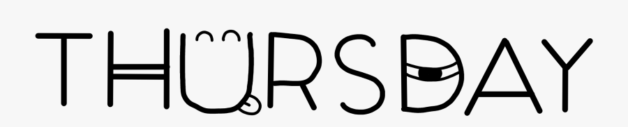 Thursday Day Week Sticker Freetoedit, Transparent Clipart