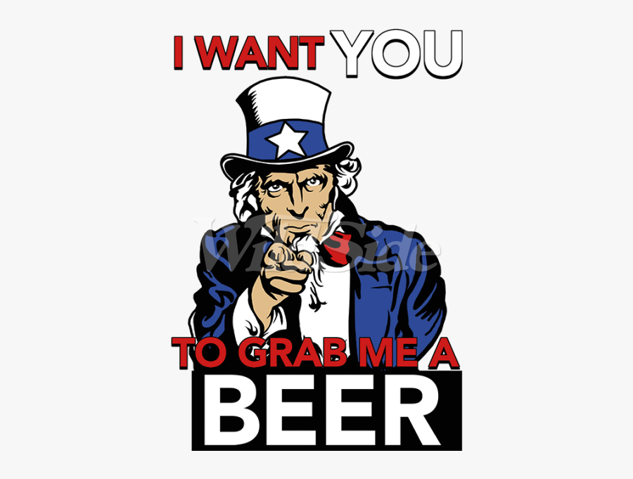 Uncle Clipart I Want You - Want You To Beer Me, Transparent Clipart