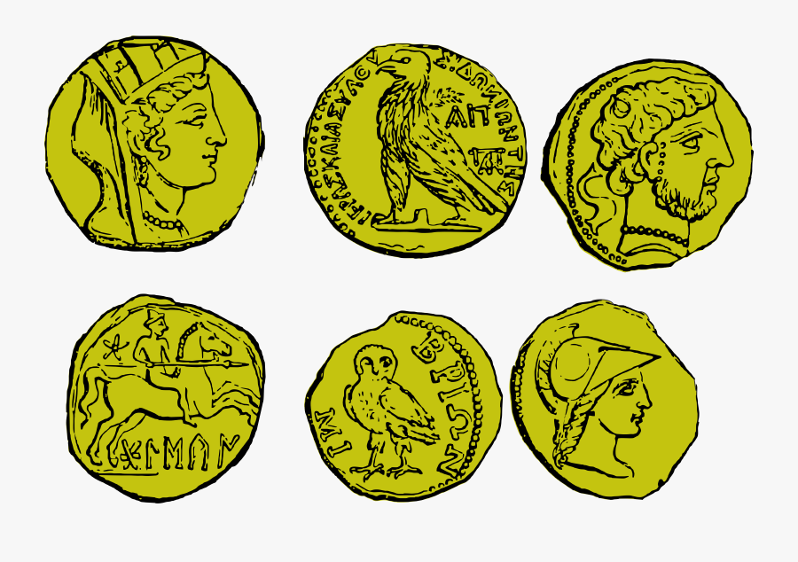 Coin Clipart Ancient Coin - Viking Shield Tattoo Designs, Transparent Clipart