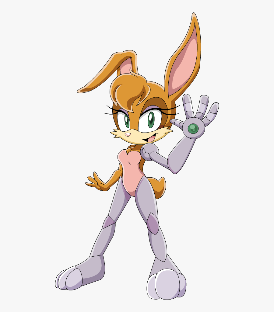Transparent Techie Clipart - Bunnie Rabbot Sonic X, Transparent Clipart