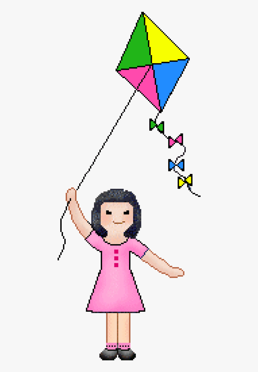 Clip Art Of Kite - Flying Kites Png Gif, Transparent Clipart