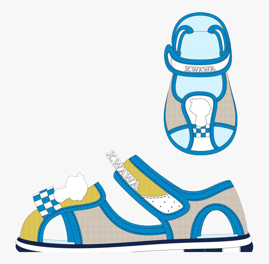 Shoe Clipart Children"s - Sandal, Transparent Clipart