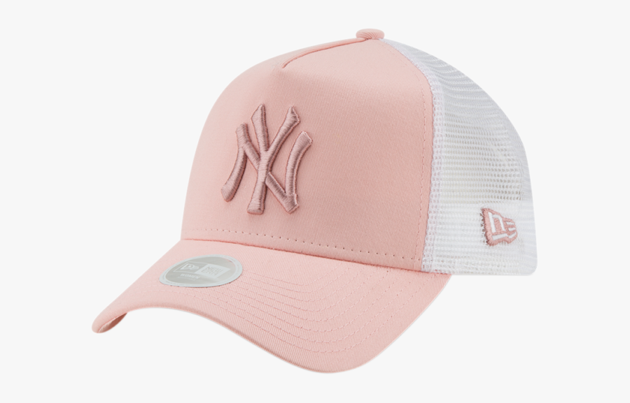 Ny Yankees Womens New Era League Essential Pink Trucker - New York Yankees, Transparent Clipart