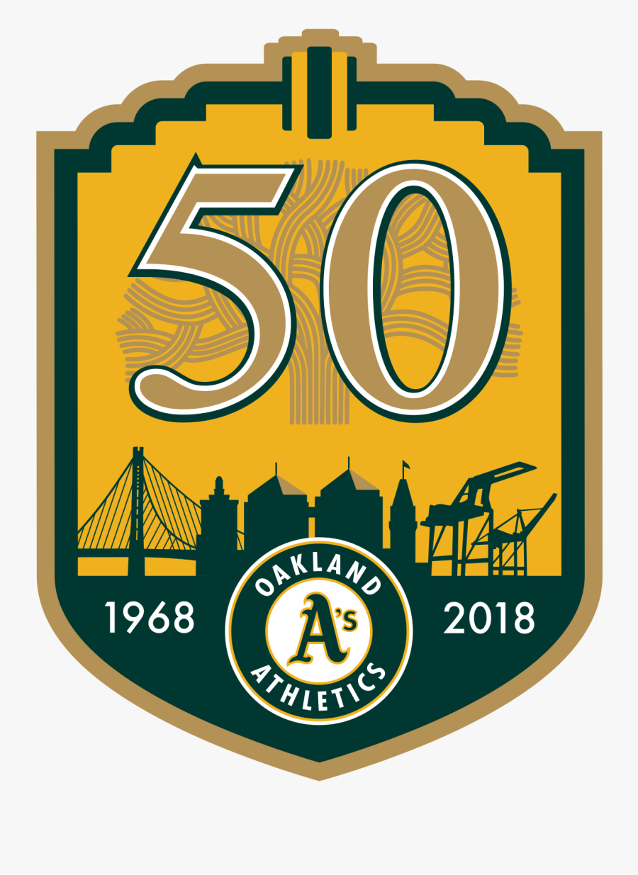 Oakland Athletics 50th Anniversary, Transparent Clipart