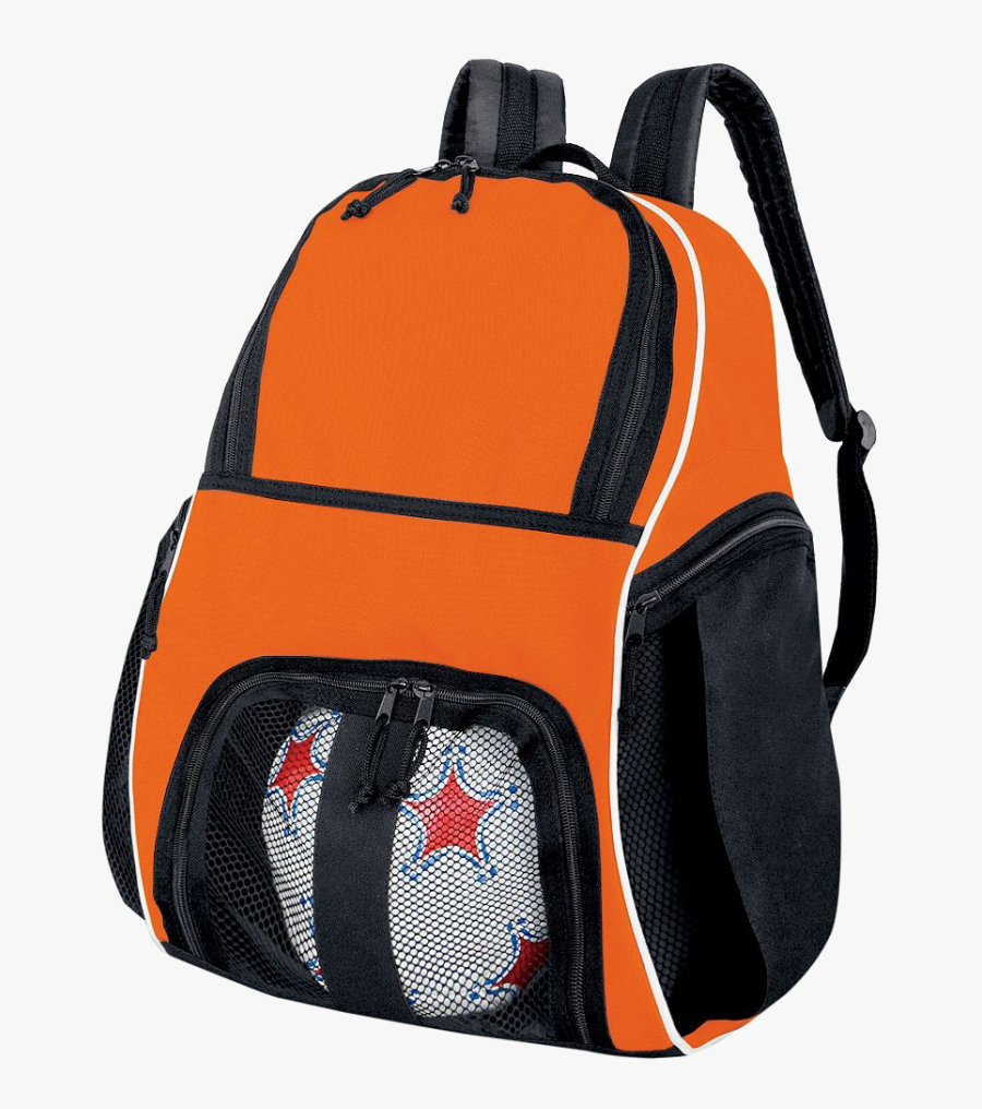 School Bag Download Transparent Png Image - Backpack Orange Black, Transparent Clipart