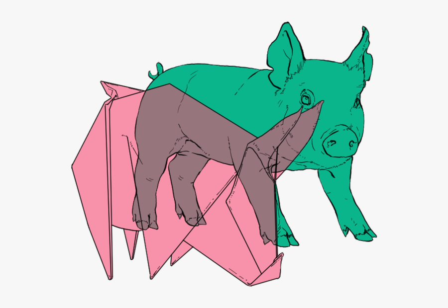 Origami Crane - Cartoon, Transparent Clipart