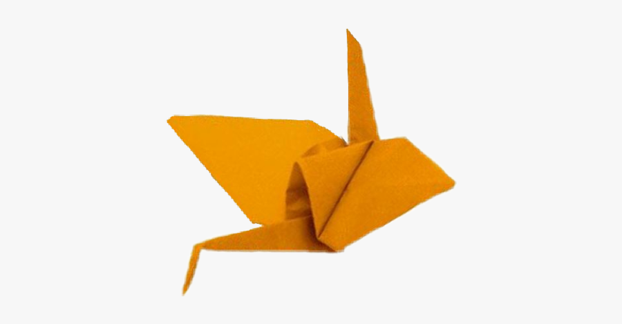 #paper #crane #origami #orange #craft - Paper Crane, Transparent Clipart