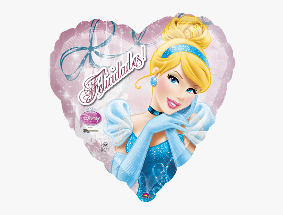 Cenicienta Felicidades 18 Globo Metlico Disney Princess - Cinderella Disney Princess Hd, Transparent Clipart