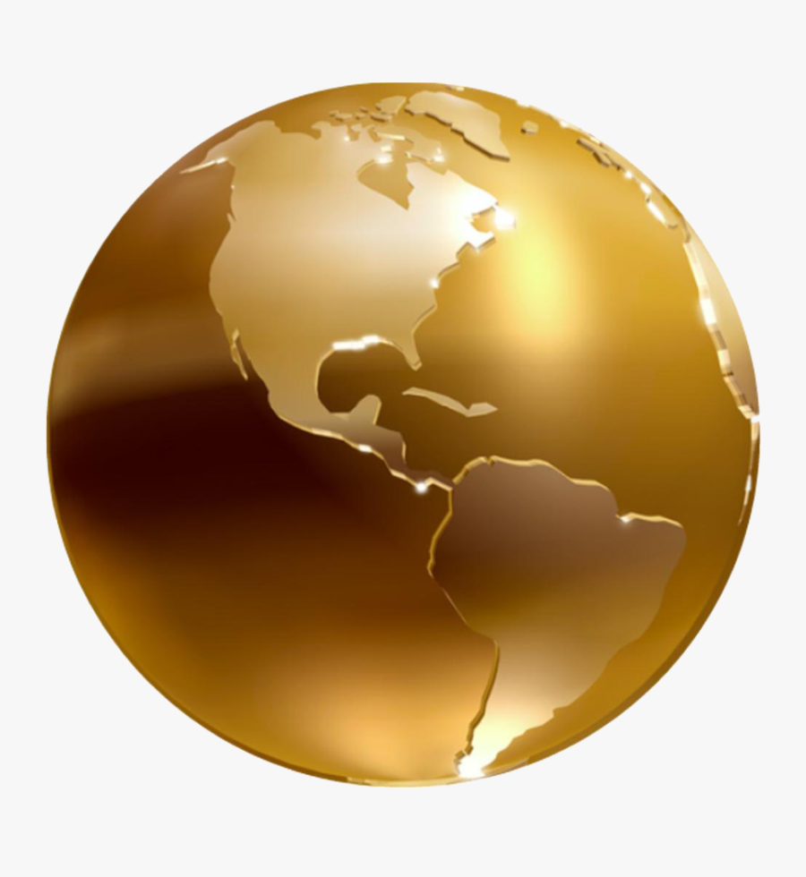 Transparent Globo Terraqueo Png - Golden Globe, Transparent Clipart