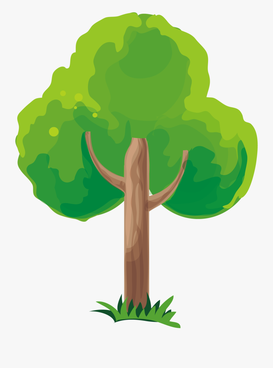 Png Trees Vector Material - Clipart Of Trees 2d, Transparent Clipart