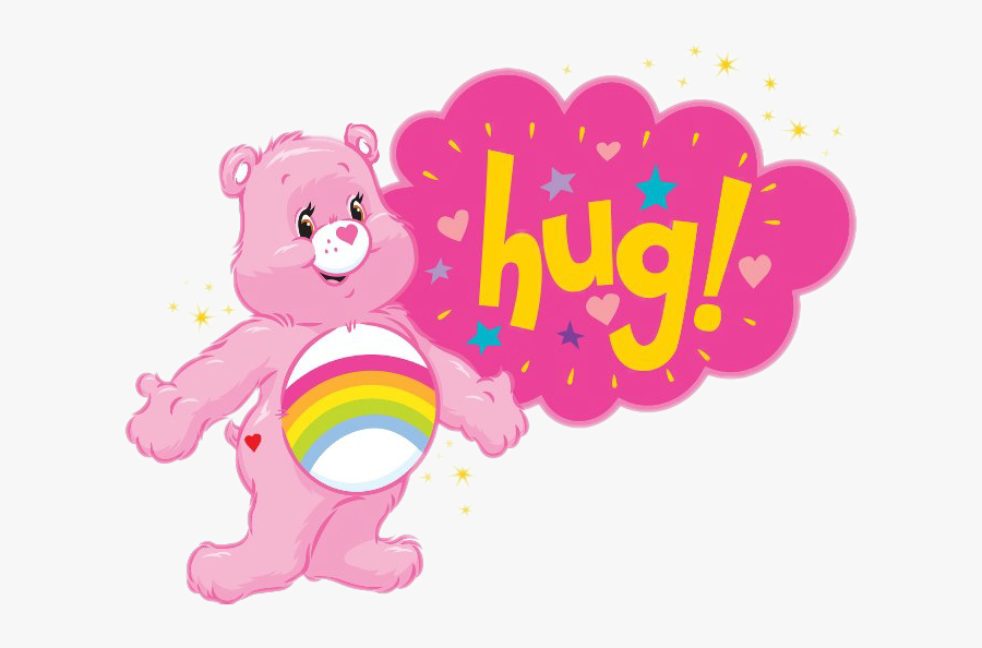 Pink Care Bear Hug Clipart , Png Download - Care Bear Cheer Up, Transparent Clipart