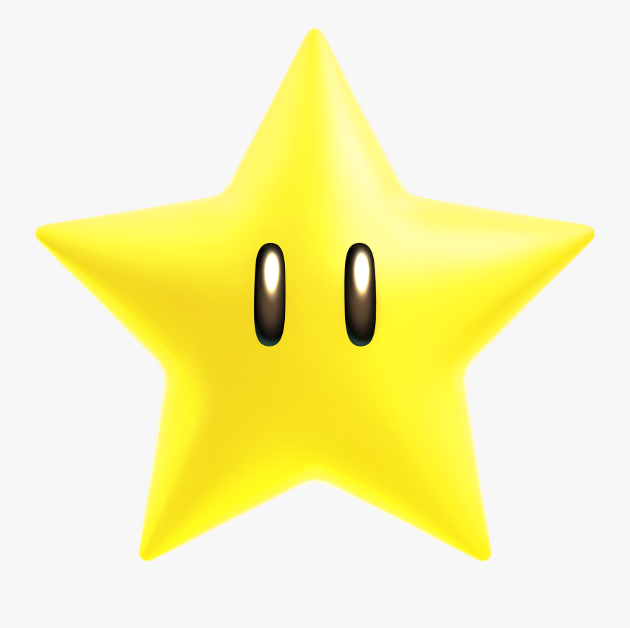 Star - Stella Super Mario Bros, Transparent Clipart