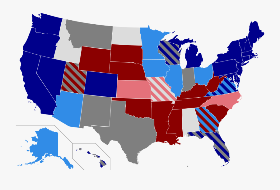 United Senate Elections, Us States 2018 2016 Clipart - Public Opinion Of Same Sex Marriage, Transparent Clipart