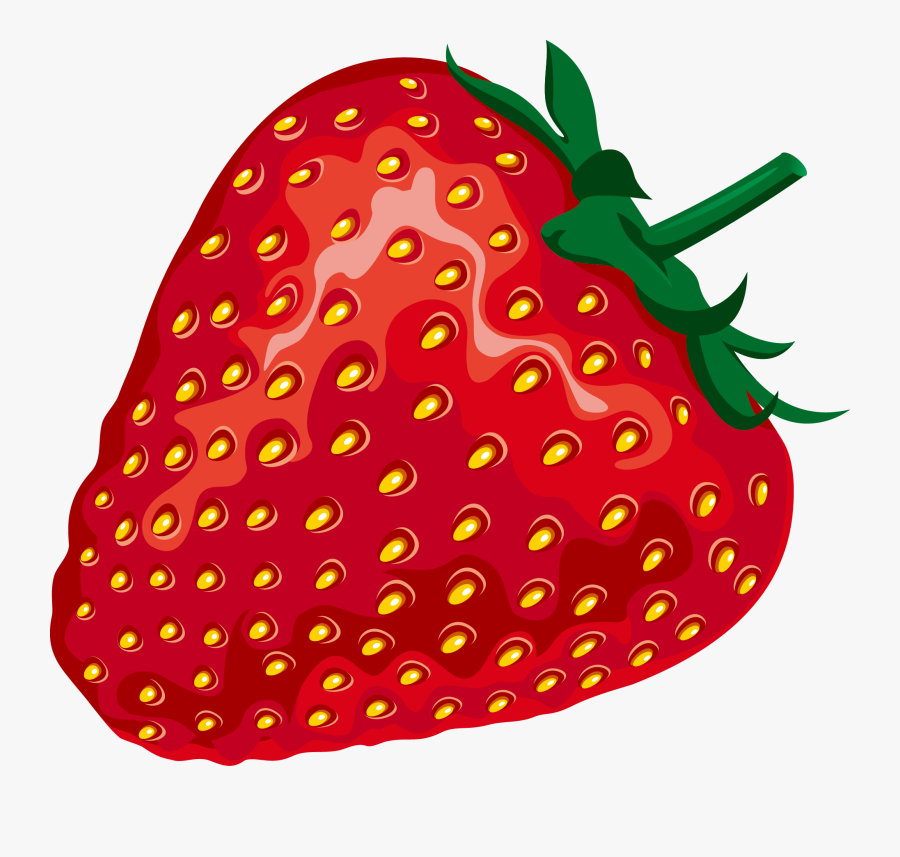 Transparent Strawberries Clipart - Clip Art Red Strawberry, Transparent Clipart