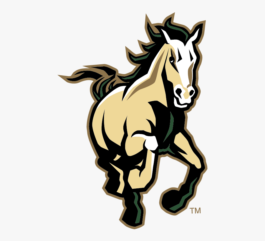 Mustang Clipart Mascot - Cal Poly Mustangs, Transparent Clipart