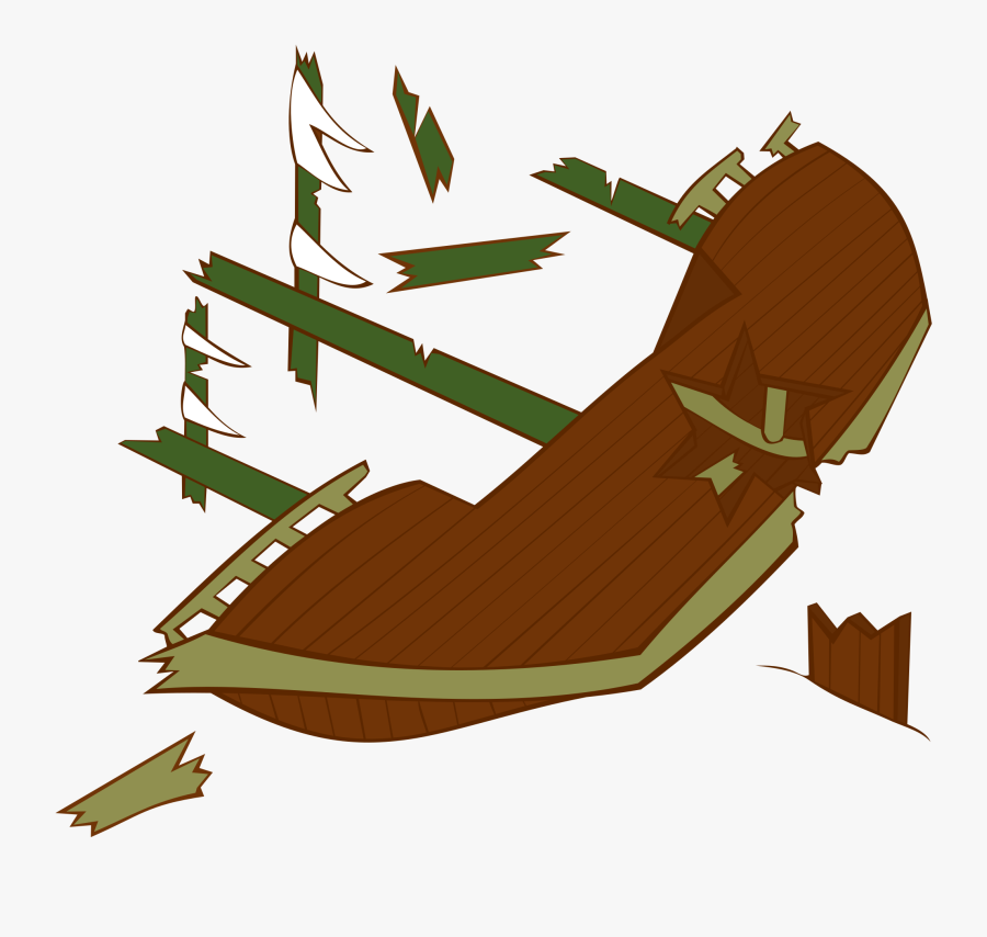 Wood Boat Png -this Free Icons Png Design Of Ship Wreckage - Shipwreck Clip Art, Transparent Clipart