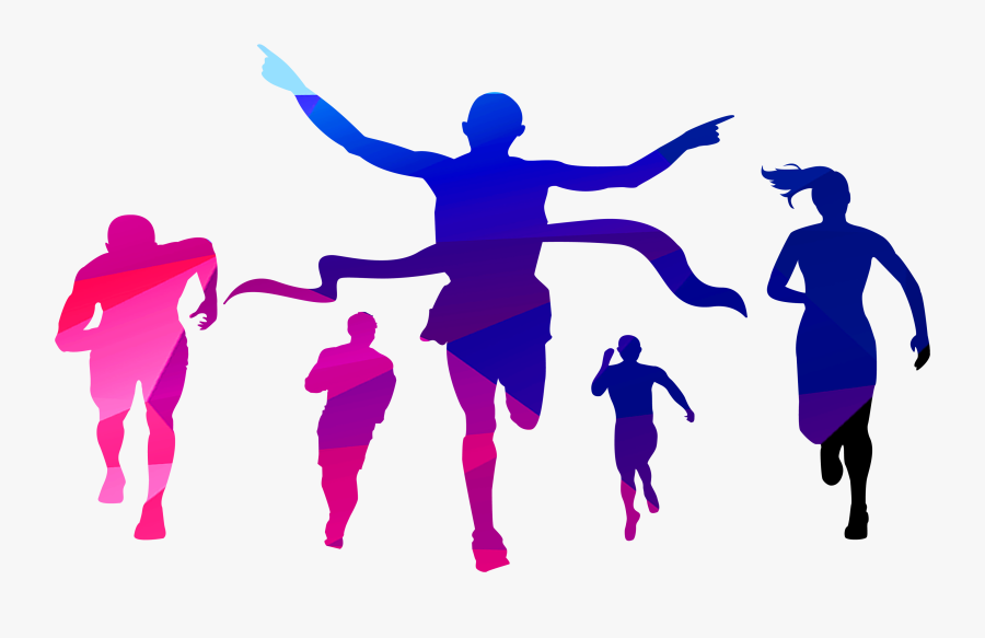 Image Transparent Stock Finish Clipart Happy - Crossing The Finish Line Cartoon, Transparent Clipart