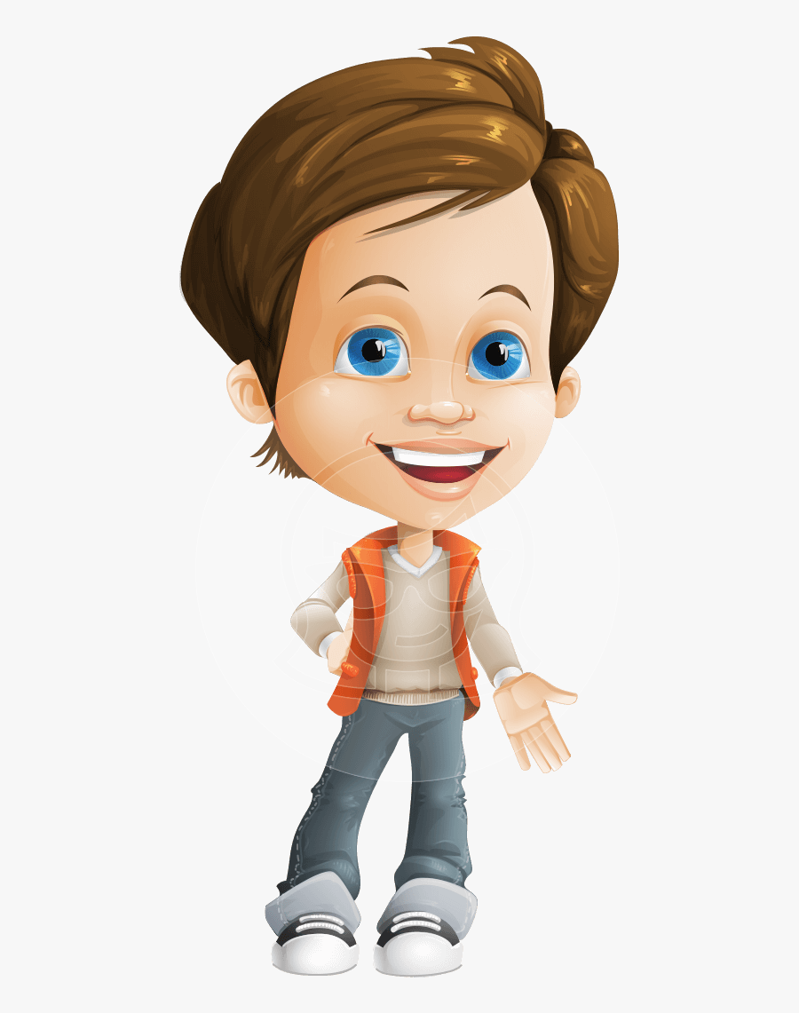 Transparent Playful Clipart - Cartoon Playful Boy, Transparent Clipart