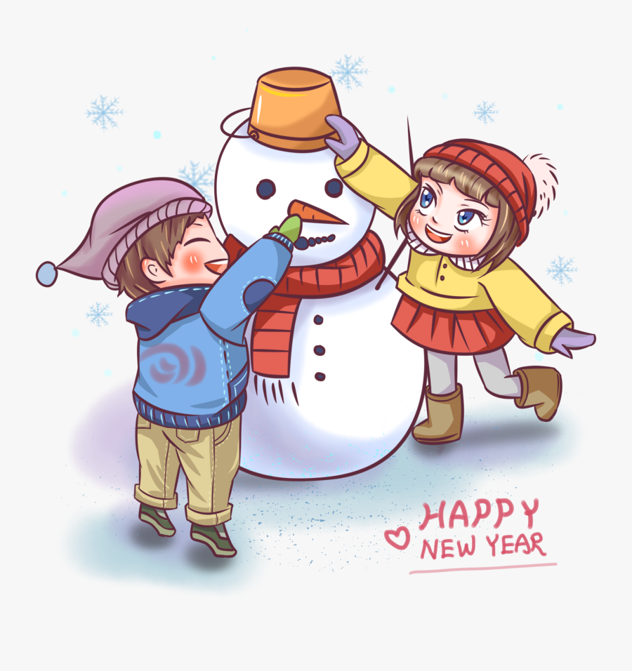 Transparent Kids Vector Png - New Year, Transparent Clipart