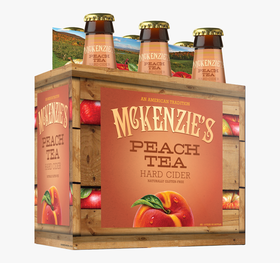 Transparent Hot Apple Cider Clipart - Mckenzies Peach Tea Hard Cider, Transparent Clipart