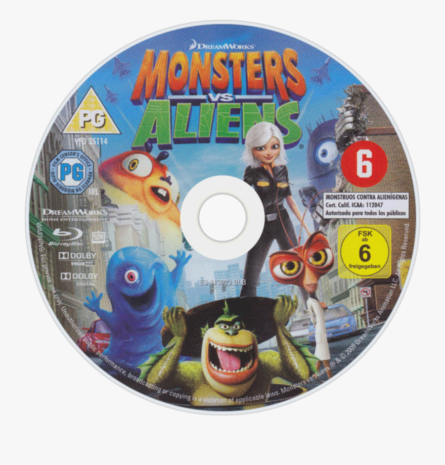 Monsters Vs Aliens Disc, Transparent Clipart