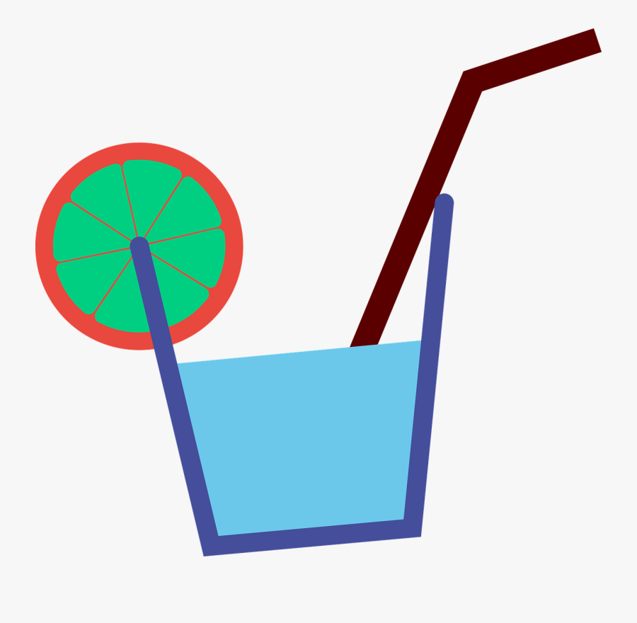 Drink Straw Lime - Nước Giải Khát Vector, Transparent Clipart