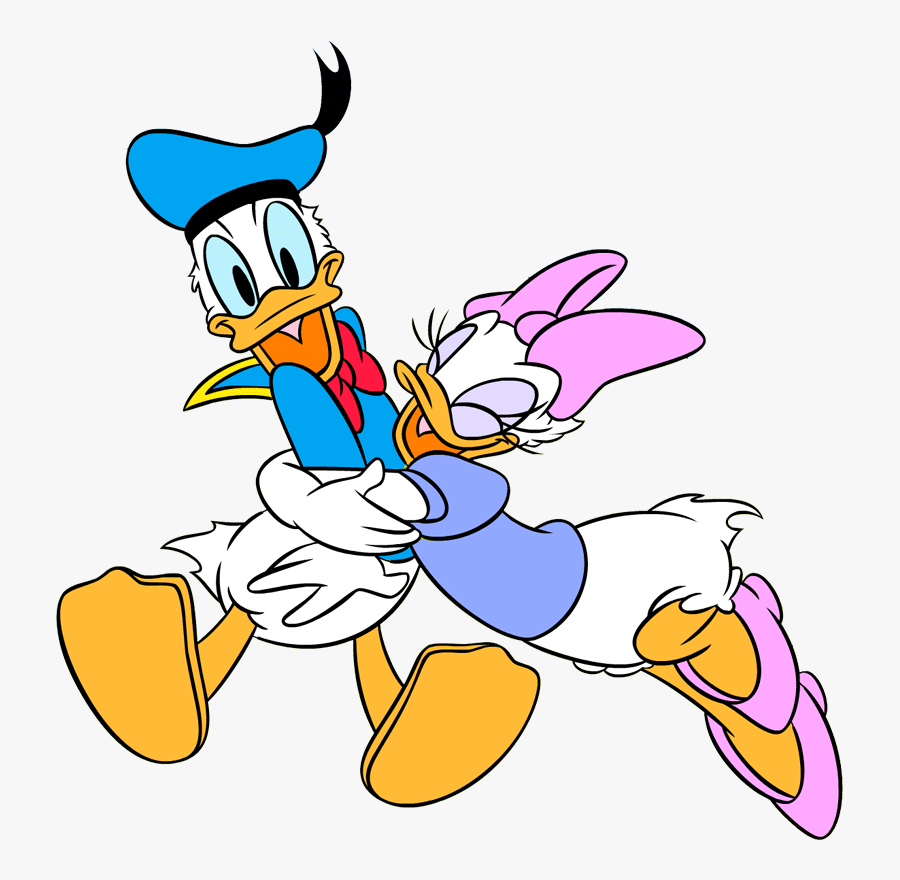 Use The Form Below To Delete This Baby Disney Cartoon - Daisy Duck Hugging Donald, Transparent Clipart