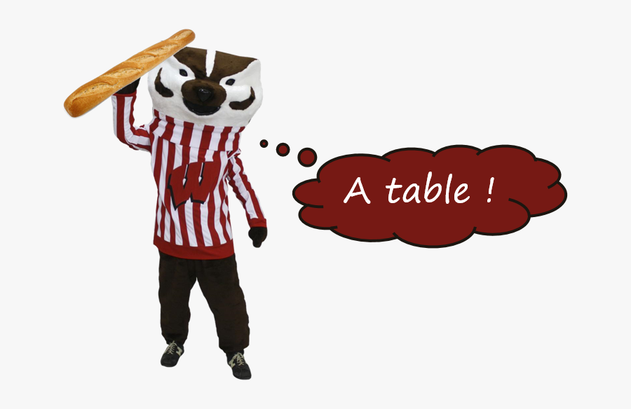 Transparent Croque Monsieur Clipart - Bucky Badger, Transparent Clipart