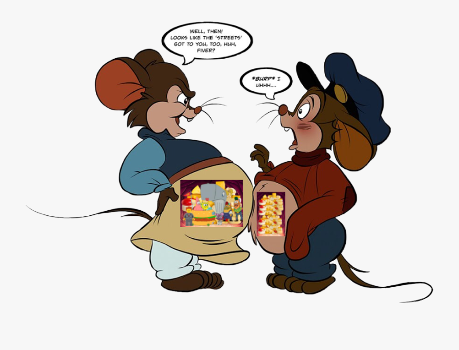 #freetoedit Cheese Were Inside Of Tanya & Fievel Bellies - Cartoon, Transparent Clipart