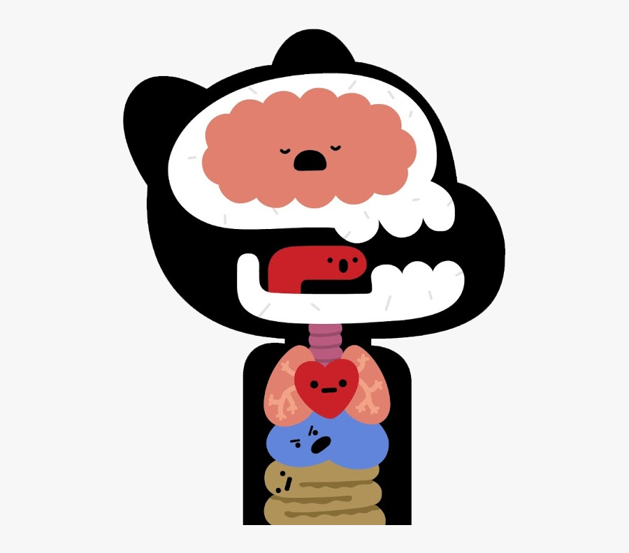 Gumball Internal Organs - Amazing World Of Gumball Organs, Transparent Clipart