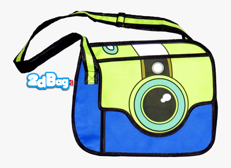 Camera Style 2d Cartoon Bag - Messenger Bag, Transparent Clipart