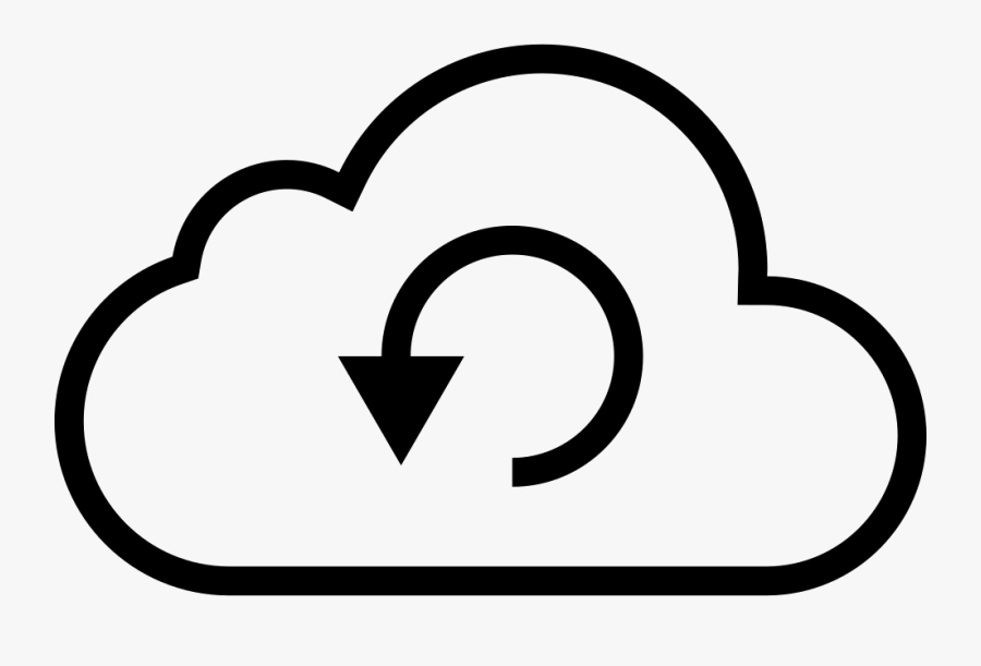 Backup Cloud L - Download Cloud Icon Png, Transparent Clipart