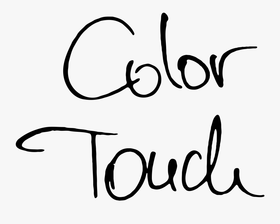 Clip Art Black And White Download Touch Logo Png Svg - Calligraphy, Transparent Clipart