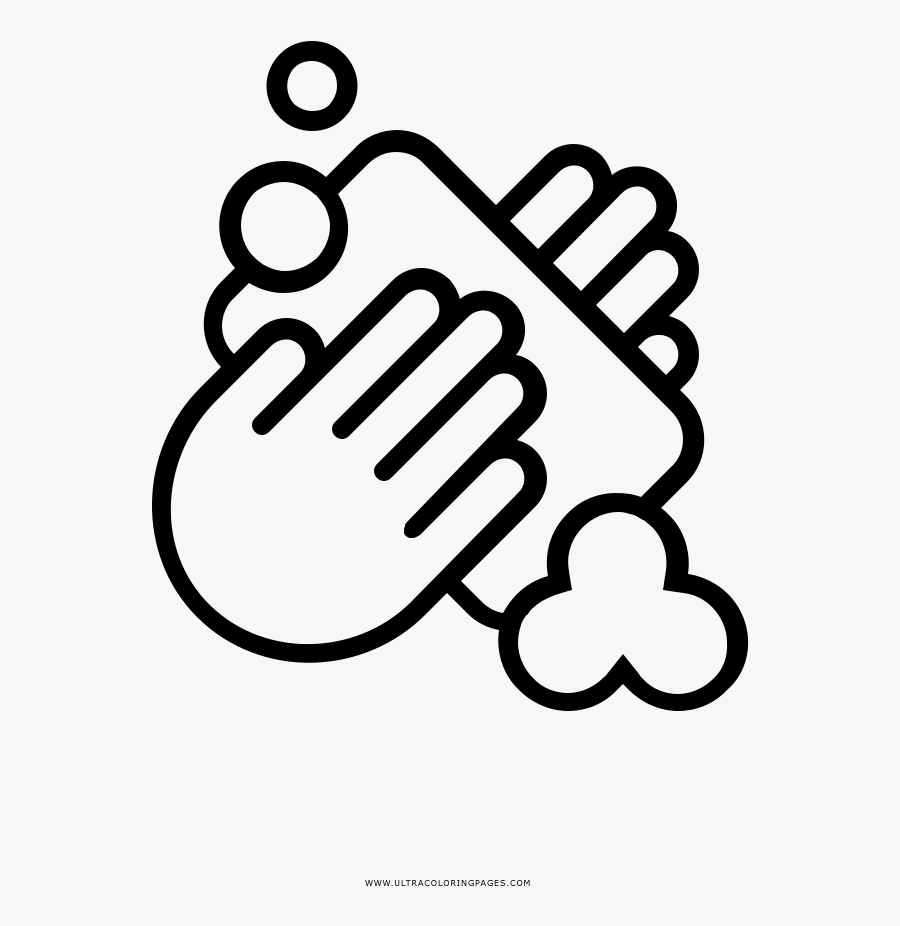 Coloring Clipart Soap - Line Art, Transparent Clipart