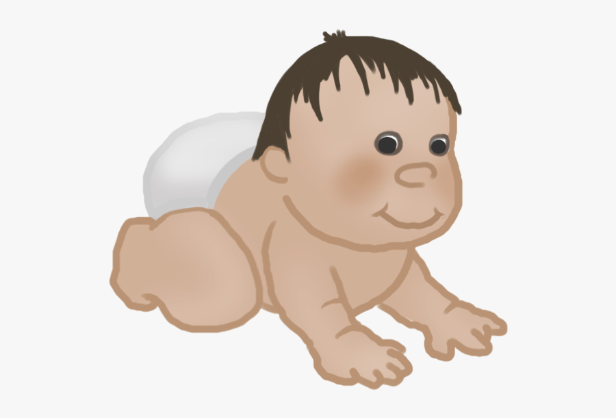 Baby Clipart Crawling Baby - Crawling, Transparent Clipart